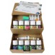 Pebeo Vitrail Glass Painting Collection Set 10 x 45ml Solvent Based Paint 758421